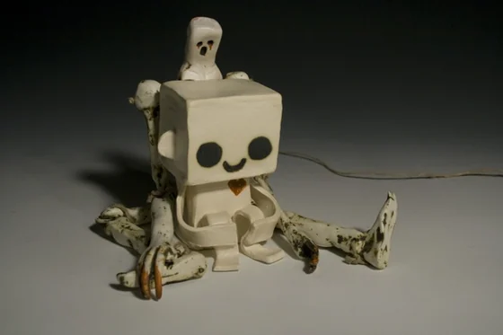 Edgar and Happy Robot.